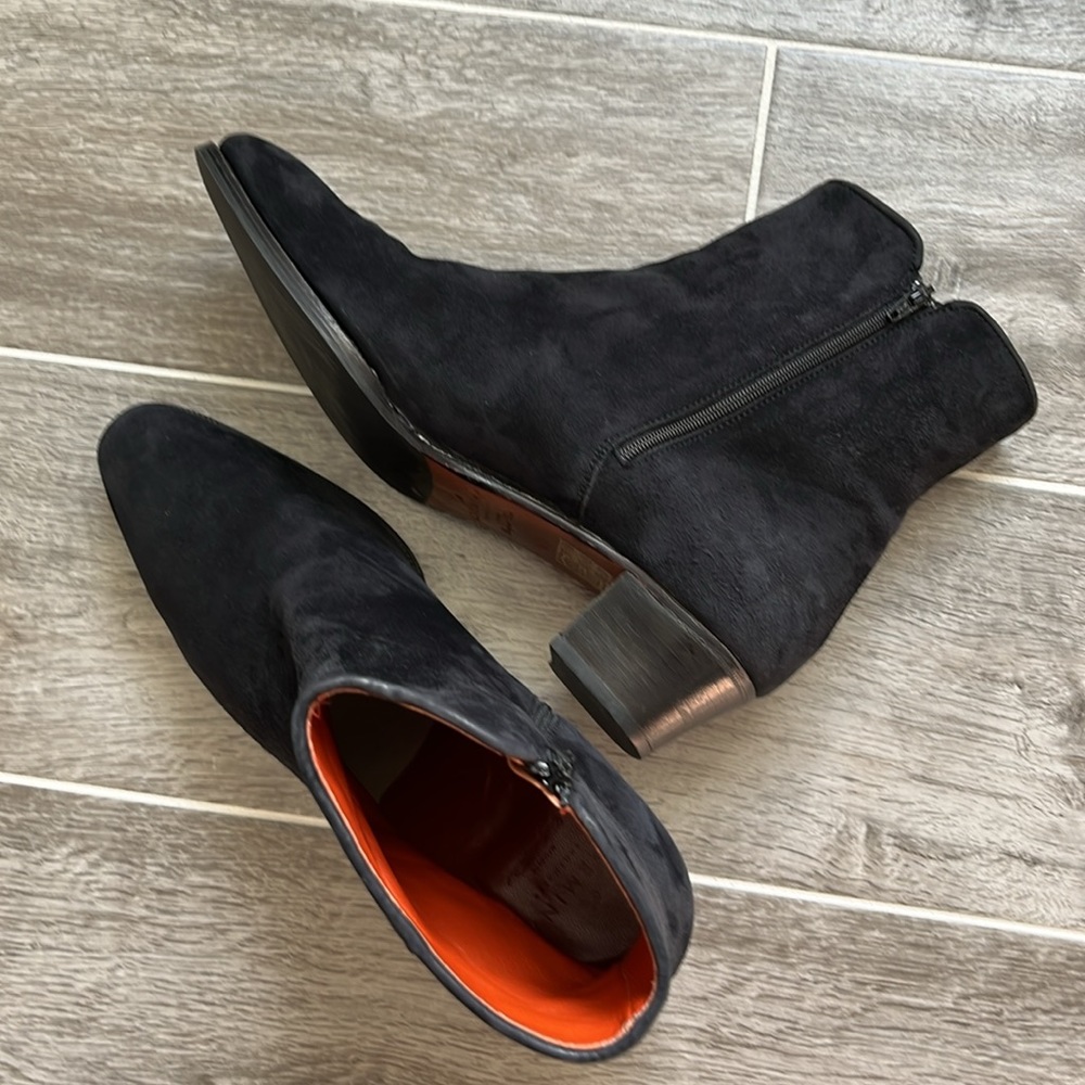 Carmina Heeled Black Bootie 7